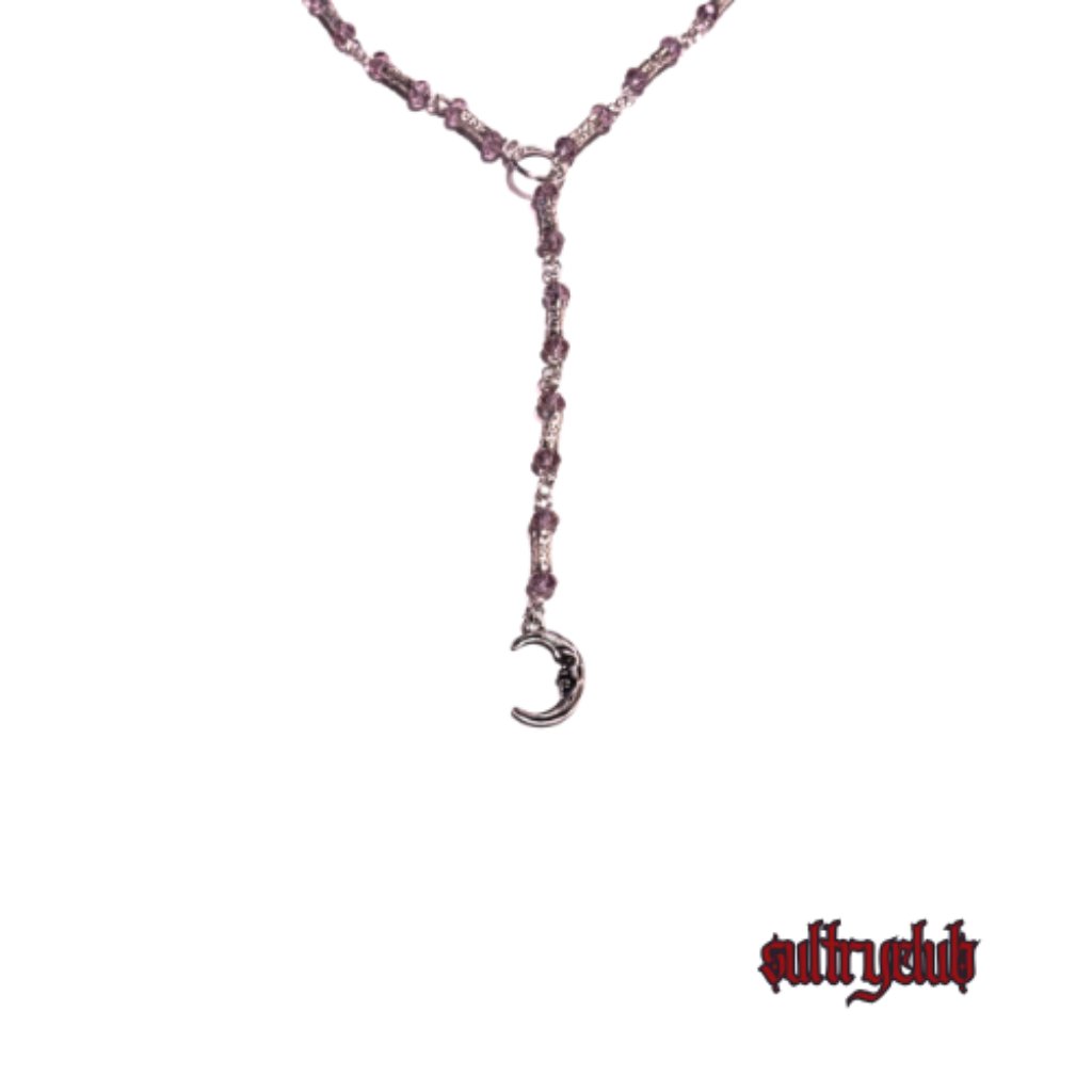 Sterling Silver And Crystal Handcrafted Lariat Necklace 60$